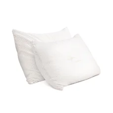 Giselle Bedding Memory Foam Pillows Twin Pack - Eco Bamboo Cover, Gel-Infused, Hypoallergenic, 73x48cm, Neck Support