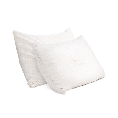 Giselle Bedding Memory Foam Pillows Twin Pack - Eco Bamboo Cover, Gel-Infused, Hypoallergenic, 73x48cm, Neck Support Giselle Bedding Memory Foam Pillows Twin Pack - Eco Bamboo Cover, Gel-Infused, Hypoallergenic, 73x48cm, Neck Support