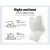 Giselle Bedding Memory Foam Contour Pillow - Butterfly Shape, 60x35cm, Neck & Shoulder Support, Washable Cover