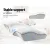 Giselle Bedding Memory Foam Contour Pillow, 60cm x 35cm, Butterfly Shape, High-Density, Removable Cover, Grey