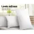 Giselle Bedding King Size 4 Pack Bed Pillow Set - Cotton Cover, Polyester Filling, Medium & Firm, 50x90cm, Hotel Quality