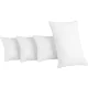 Giselle Bedding 4-Pack Hotel Family Pillows Set, 2 Firm & 2 Medium, 100% Cotton Cover, Polyester Fill, 48x73cm