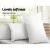 Giselle Bedding 4-Pack Hotel Family Pillows Set, 2 Firm & 2 Medium, 100% Cotton Cover, Polyester Fill, 48x73cm