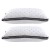Giselle 2pcs Microfibre Pillows - 1kg Filling, Soft Cover, Allergen-Free, 70x45cm, Ideal for All Sleep Positions