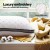Giselle 2pcs Microfibre Pillows - 1kg Filling, Soft Cover, Allergen-Free, 70x45cm, Ideal for All Sleep Positions