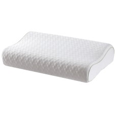 Giselle Bedding Memory Foam Contour Pillow - Ergonomic, Breathable, Washable, 60x40cm, Ideal for Side & Back Sleepers