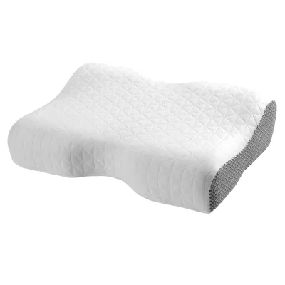 Giselle Bedding Memory Foam Contour Pillow - Ergonomic, Breathable, Washable, Supports Neck & Shoulder, 50cm x 34cm