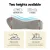 Giselle Bedding Memory Foam Contour Pillow - Ergonomic, Breathable, Washable, Supports Neck & Shoulder, 50cm x 34cm