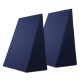 Giselle Bedding Twin Pack Wedge Pillow - Blue, Memory Foam, Waterproof Cover, 62x64x30cm, Back & Leg Support