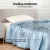 Giselle Bedding 200GSM Tencel Quilt - Lightweight, Moisture-Wicking, Machine Washable, Single Size, Blue