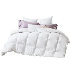 Giselle Bedding Super King 500GSM Duck Down Feather Quilt - Luxurious Warmth with Baffle Construction & Cotton Cover
