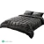 Giselle Bedding Faux Mink Quilt Charcoal Double with Pillowcases - Soft, Thermo-Regulating, Winter Weight Luxury