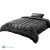 Giselle Bedding Faux Mink Quilt Charcoal Single - Soft, Thermo-Regulating, Winter Weight with Matching Pillowcase