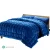 Giselle Bedding Faux Mink Quilt King Size Navy Blue - Soft, Thermo-Regulating, Double-Sided with Matching Pillowcases