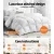 Giselle Bedding Super King Goose Down Quilt - 700GSM, Lightweight, 100% Cotton Cover, Baffle Construction, White