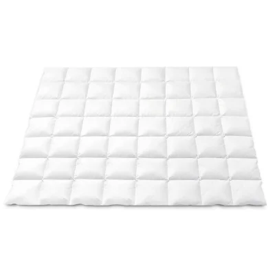 Giselle Bedding 800GSM Double Goose Down Feather Quilt - Winter Comforter with 100% Cotton Cover, Mite Resistant