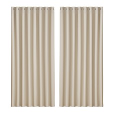 Artiss Blockout Curtains, Triple Weave Fabric, 300x230cm, Beige, Thermal Insulation & Noise Reduction, 2 Panels