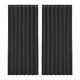 Artiss Blockout Curtains, Triple Weave Fabric, 300x230cm, Black, Eyelet, Thermal Insulation, Noise Reduction, 2 Panels