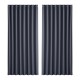 Artiss Blockout Curtains Eyelet Triple Weave Fabric 300x230cm Charcoal - Thermal Insulation & Noise Reduction