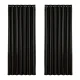 Artiss Blockout Curtains Triple Weave Fabric 240x230cm Black, Noise Reduction, Thermal Insulation, Easy Install