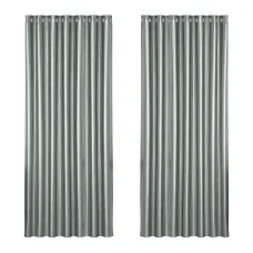 Artiss Blockout Curtains, Triple Weave Fabric, 240x230cm, Grey Shine, Thermal Insulation & Noise Reduction