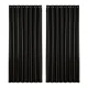 Artiss Blockout Curtains, Triple Weave Fabric, 300x230cm, Black, Thermal Insulation & Noise Reduction, Eyelet Design