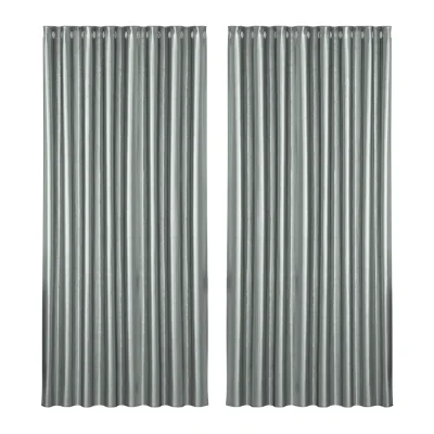 Artiss Blockout Curtains, Triple Weave Fabric, 300x230cm, Grey, Eyelet Design, Noise Reduction, Thermal Insulation