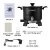 Devanti 5L Wax Melter 1200W Electric Candle Making Pot, Black Aluminium, Quick Pour, Temp Control, Kit Included