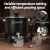 Devanti 5L Wax Melter 1200W Electric Candle Making Pot, Black Aluminium, Quick Pour, Temp Control, Kit Included