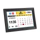 Artiss 10" Digital Day Clock Black – Large LCD, 21 Alarms, Photo Frame, Multi-Language, Desk/Wall Mount, Remote Control