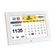 Artiss 10" Digital Day Clock with Alarms & Photo Frame, Auto-Dimming, Multi-Language, White ABS, Senior-Friendly