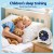 Artiss 3.8-Inch Digital Day Clock for Kids, LCD Calendar Alarm, Nature Sounds, Sleep Trainer, White, ABS Plastic