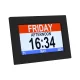 Artiss 8" Digital Day Clock - Multi-Function Alarm, Calendar, Photo Frame & Entertainment in Black