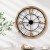 Artiss Wall Clock, Metal & MDF, 60CM, Black & Pine, Elegant Design with Bold Numerals, Easy Installation