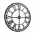 Artiss 60cm Large Wall Clock Black Metal, Roman Numerals, Vintage Northern European Style, Easy Install, Durable