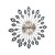Artiss 60cm Large 3D Peacock Wall Clock - Stylish Northern European Design with Metal Hands & Clear Arabic Numerals