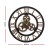 Artiss 60cm Retro Steampunk Wall Clock with Large Roman Numerals, Brown MDF, Metal Hands, Eco-Friendly Design