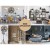 Artiss 60cm Retro Steampunk Wall Clock with Large Roman Numerals, Brown MDF, Metal Hands, Eco-Friendly Design