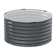 Green Fingers Raised Garden Bed 90x45cm Galvanised Steel Planter Box with Safe Rounded Edges and Easy Latch Assembly