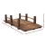Gardeon 160cm Wooden Garden Bridge - Burnt Fir Wood, Classic Arch with Sculpted Railings, Weatherproof, 160kg Capacity Gardeon 160cm Wooden Garden Bridge - Burnt Fir Wood, Classic Arch with Sculpted Railings, Weatherproof, 160kg Capacity