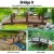 Gardeon 160cm Wooden Garden Bridge - Burnt Fir Wood, Classic Arch with Sculpted Railings, Weatherproof, 160kg Capacity