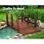 Gardeon 160cm Wooden Garden Bridge – Burnt Fir, Rustic Chains, Weatherproof, 160kg Capacity, Eco-Friendly Decor