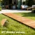 Gardeon 8FT Cedar Garden Pathway: Weather-Resistant, Anti-Slip Roll-Out Walkway with Stakes for Easy Storage & Transport