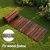 Gardeon 8FT Charcoal Brown Cedar Garden Walkway: Weather-Resistant, Anti-Slip, Roll-Up Path with Stakes for Easy Storage