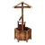 Gardeon Wooden Wishing Well Garden Decor, Solid Fir Wood, 53x46x100cm, Rustic Weatherproof Outdoor Ornament