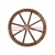 Gardeon Rustic Fir Wooden Wagon Wheel, 60cm Diameter, Weatherproof Outdoor/Indoor Decor, Set of 2, 1-Year Warranty