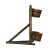 Gardeon 80cm Wooden Wagon Wheel Garden Decor Plant Stand - Rustic Fir Wood with Buckets, Weatherproof & Durable