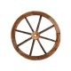 Gardeon Wooden Wagon Wheel, Fir Wood, 60cm Diameter, Rustic Outdoor Garden Decor, Weatherproof Vintage Ornament