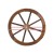 Gardeon Wooden Wagon Wheel, Fir Wood, 60cm Diameter, Rustic Outdoor Garden Decor, Weatherproof Vintage Ornament