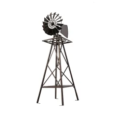 Gardeon 120cm Garden Windmill - Bronze Metal Outdoor Decor with Weathervane, Rust-Proof, Weather-Resistant Design